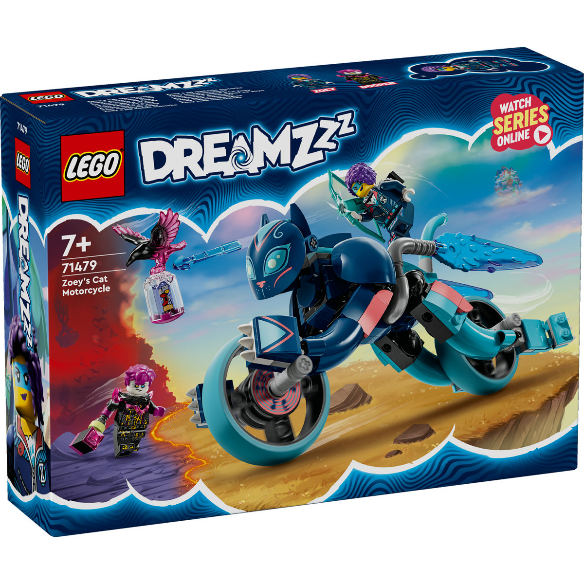 LEGO DreamZzz - Motocicleta-pisica a lui Zoey(71479) - LEGO