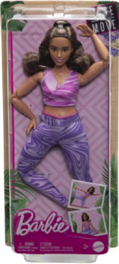 Papusa Barbie Made to Move - Satena cu top Roz