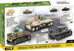 Set de constructie - Renault R35 - Valentine IX - Panzer I