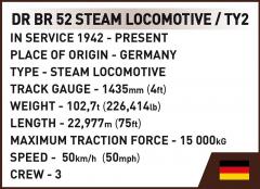 Set de constructie - Steam Locomotive DR BR 52/TY2