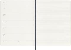 Agenda 2025 - 12 Months Weekly Planner - Soft Cover, Extra Large - Safire Blue