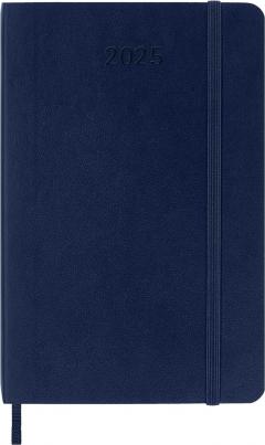 Agenda 2025 - 12 Months Weekly Planner - Soft Cover, Pocket - Safire Blue