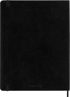Agenda 2025 - 12 Months Weekly Planner - Soft Cover, Extra Large - Black