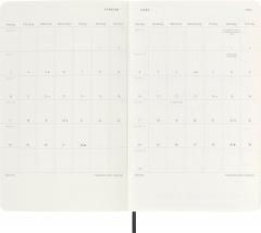 Agenda 2025 - 12 Months Weekly Planner - Soft Cover, Large - Black (German Language)