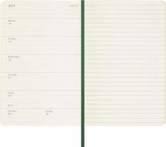 Agenda 2025 - 12 Months Weekly Planner - Soft Cover, Pocket - Myrtle Green