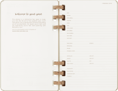 Agenda 2024/2025 - Student Life 12-Month Diary - Large, Hard Cover, Spiral - Kiwi