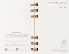 Agenda 2024/2025 - Student Life 12-Month Diary - Large, Soft Cover, Spiral - Black