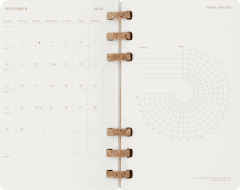 Agenda 2024/2025 - Student Life 12-Month Diary - Large, Soft Cover, Spiral - Black