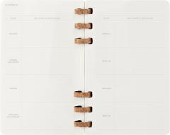 Agenda 2025 - Moleskine Spiral 12 Month - Weekly and Monthly Life Planner - Large - Soft Cover, Black