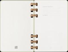 Agenda 2025 - Moleskine Spiral 12 Month - Weekly and Monthly Life Planner - Large - Hard Cover, Kiwi