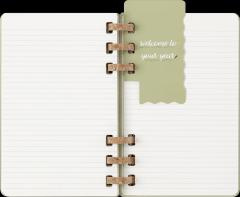 Agenda 2025 - Moleskine Spiral 12 Month - Weekly and Monthly Life Planner - Large - Hard Cover, Kiwi