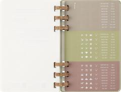 Agenda 2025 - Moleskine Spiral 12 Month - Weekly and Monthly Life Planner - Large - Hard Cover, Kiwi