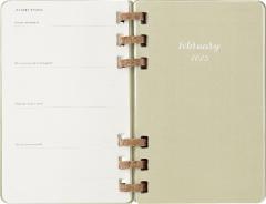 Agenda 2025 - Moleskine Spiral 12 Month - Weekly and Monthly Life Planner - Large - Hard Cover, Kiwi