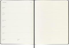 Agenda 2025 - Moleskine Classic 12 Month - Weekly Notebook Planner - Hard Cover - XL, Black