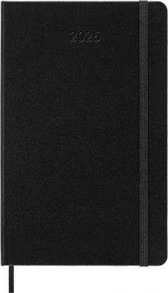 Agenda 2025 - Moleskine Classic 12 Month - Weekly Notebook Planner - Hard Cover - Large, Black