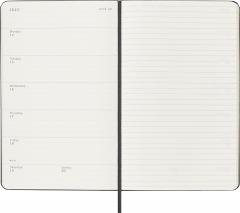Agenda 2025 - Moleskine Classic 12 Month - Weekly Notebook Planner - Hard Cover - Large, Black