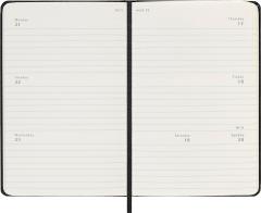 Agenda 2025 - Moleskine Classic 12 Month - Weekly Horizontal Planner - Hard Cover - Pocket, Black