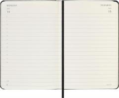 Agenda 2025 - Moleskine Classic 12 Month - Daily Planner - Hard Cover - Pocket, Black
