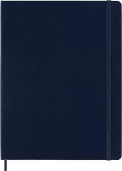 Agenda 2025 - Moleskine Classic 12 Month -  Weekly Notebook Planner - Hard Cover - XL, Sapphire Blue