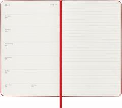 Agenda 2025 - Moleskine Classic 12 Month - Weekly Notebook Planner - Hard Cover - Large, Red