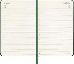 Agenda 2025 - Moleskine Classic 12 Month - Daily Planner - Hard Cover - Pocket, Green