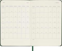 Agenda 2025 - Moleskine Classic 12 Month - Daily Planner - Hard Cover - Pocket, Green
