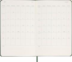Agenda 2025 - Moleskine Classic 12 Month - Daily Planner - Hard Cover - Large, Green