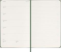 Agenda 2025 - Moleskine Classic 12 Month - Weekly Notebook Planner - Hard Cover - Large, Green