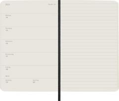 Agenda 2025 - Moleskine Classic 12 Month - Weekly Notebook - Pocket , Black