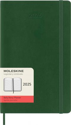 Agenda 2025 - Moleskine Classic 12 Month - Daily Planner - Soft Cover - Large, Green