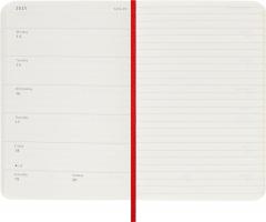 Agenada 2025 - Moleskine Classic 12 Month - Weekly Planner Notebook - Soft Cover, Pocket, Red