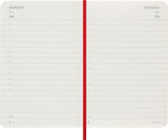 Agenda 2025 - Moleskine Classic 12 Month - Daily Planner - Soft Cover, Red