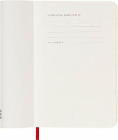 Agenda 2025 - Moleskine Classic 12 Month - Daily Planner - Soft Cover, Red