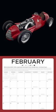 Calendar 2025 - 16-Month - The Art of the Formula 1 Race Car