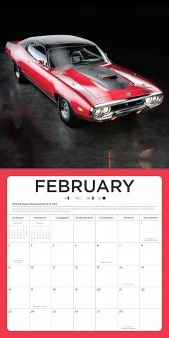 Calendar 2025 - 16-Month Calendar - American Muscle Cars