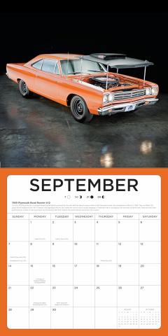 Calendar 2025 - 16-Month Calendar - American Muscle Cars