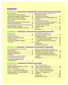 Geografie - Caietul elevului clasa a IV-a 