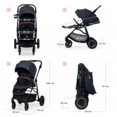 Carucior Kinderkraft - All Road, Grey