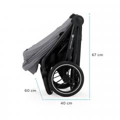 Carucior 2in1 Kinderkraft - Nea, Platinum Grey