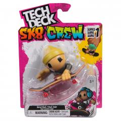 Figurina - Tech Dech - SK8 Crew - Casca galbena si placa
