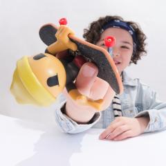 Figurina - Tech Dech - SK8 Crew - Casca galbena si placa