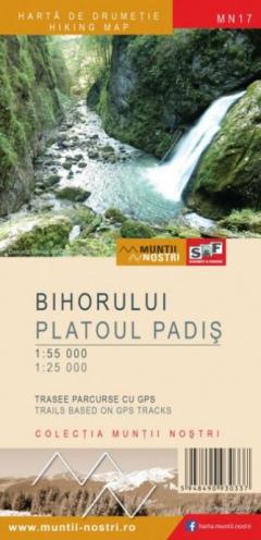 Harta - Muntii Bihorului - Platoul Padis