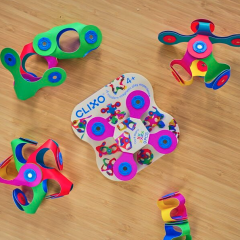 Joc magnetic de constructie 9 piese - Tiny & Mighty