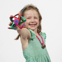 Joc magnetic de constructie 9 piese - Tiny & Mighty