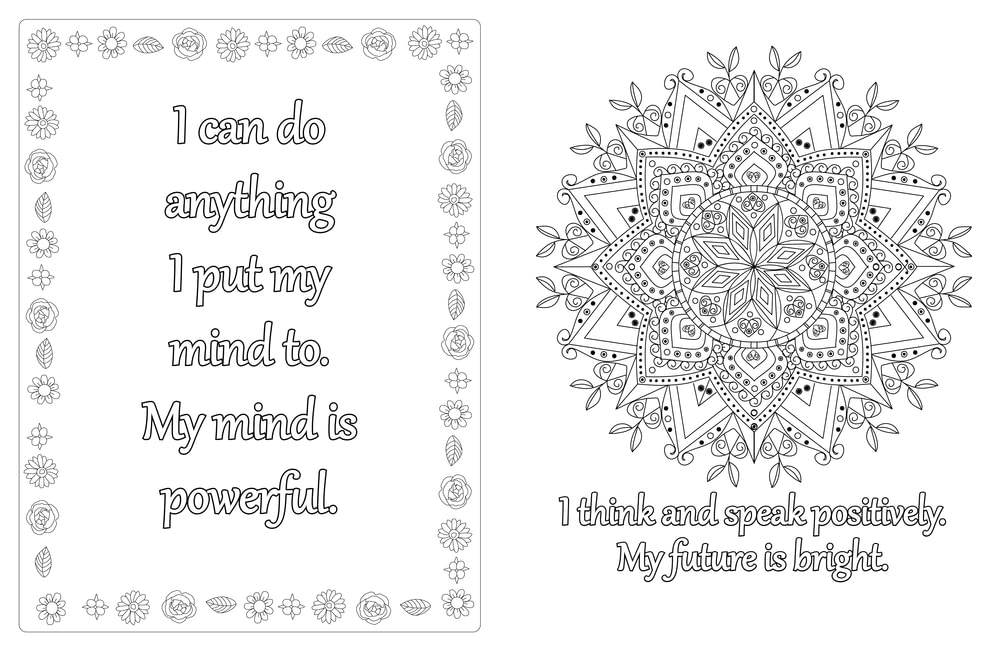Mindfulness Colouring with Affirmations - Kylie Johnson