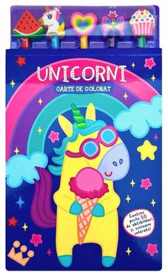 Unicorni. Carte de colorat