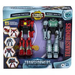 Set 2 figurine - Transformers Earthspark - Terran Twitch si Robby Malto