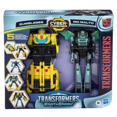 Set 2 figurine - Transformers Earthspark - Bumblebee si Mo Malto