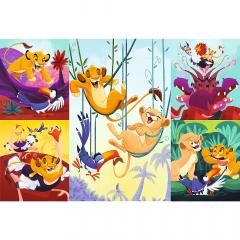 Puzzle 100 piese - Disney - Curajosul Rege Lion