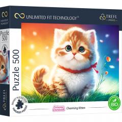 Puzzle 500 piese - Charming Kitten